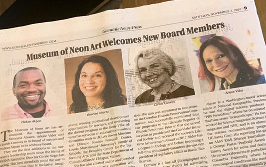 Museum of Neon Art – Board Trustees Announcement
