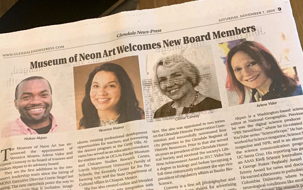 Museum of Neon Art – Board Trustees Announcement